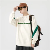 Preppy litasamsvörun peysa